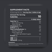 Cannabis Pharmacy CBD Sleep Gummies | 10mg CBD + 10mg CBN + 5mg Melatonin - Blood Orange - 30ct
