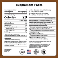 Mushroom Matcha + Adaptogens and Collagen