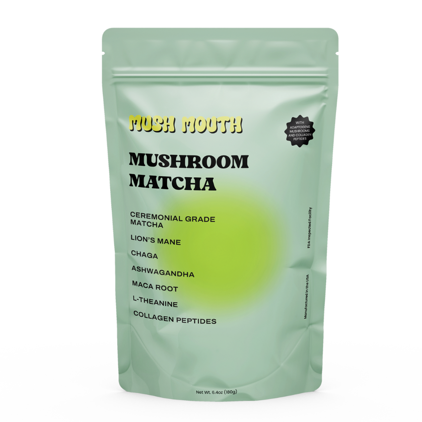 Mushroom Matcha + Adaptogens and Collagen
