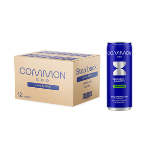 12 x COMMON 20mg CBD Lime & Mint Sparkling Drink