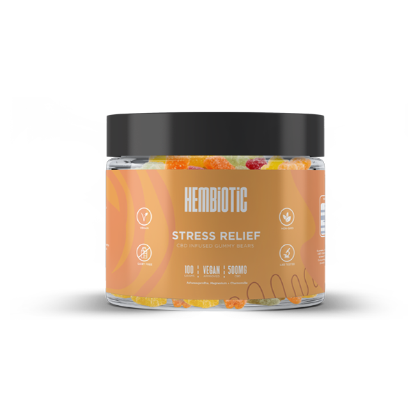 Hembiotic 500mg Functional CBD Gummy Bears