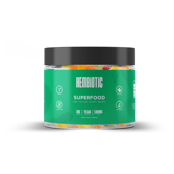 Hembiotic 500mg Functional CBD Gummy Bears