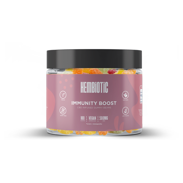 Hembiotic 500mg Functional CBD Gummy Bears