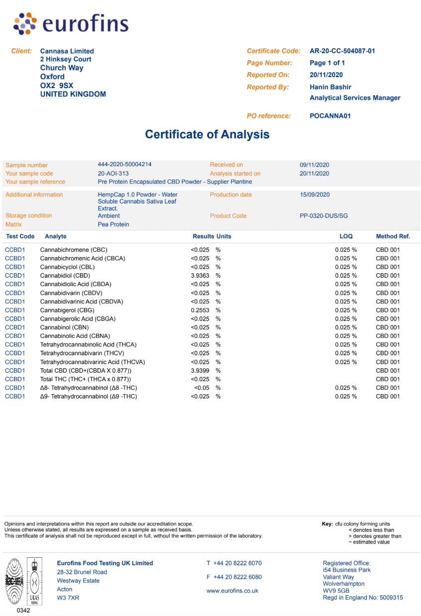 Cannawater Cannabis Infused Lemon Citrus Sparkling Water 250ml