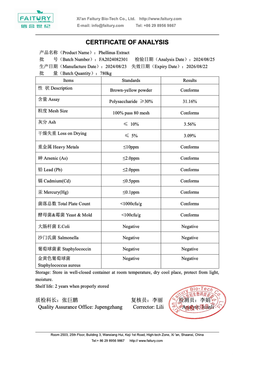 The Shroom Shop Phellinus 45000mg Capsules - 90 Caps