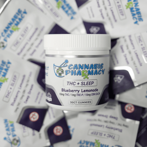 Cannabis Pharmacy | Deep Dream Sleep Gummies | 10mg CBN +10mg D9 +1mg THCP - Blueberry Lemonade - 30ct