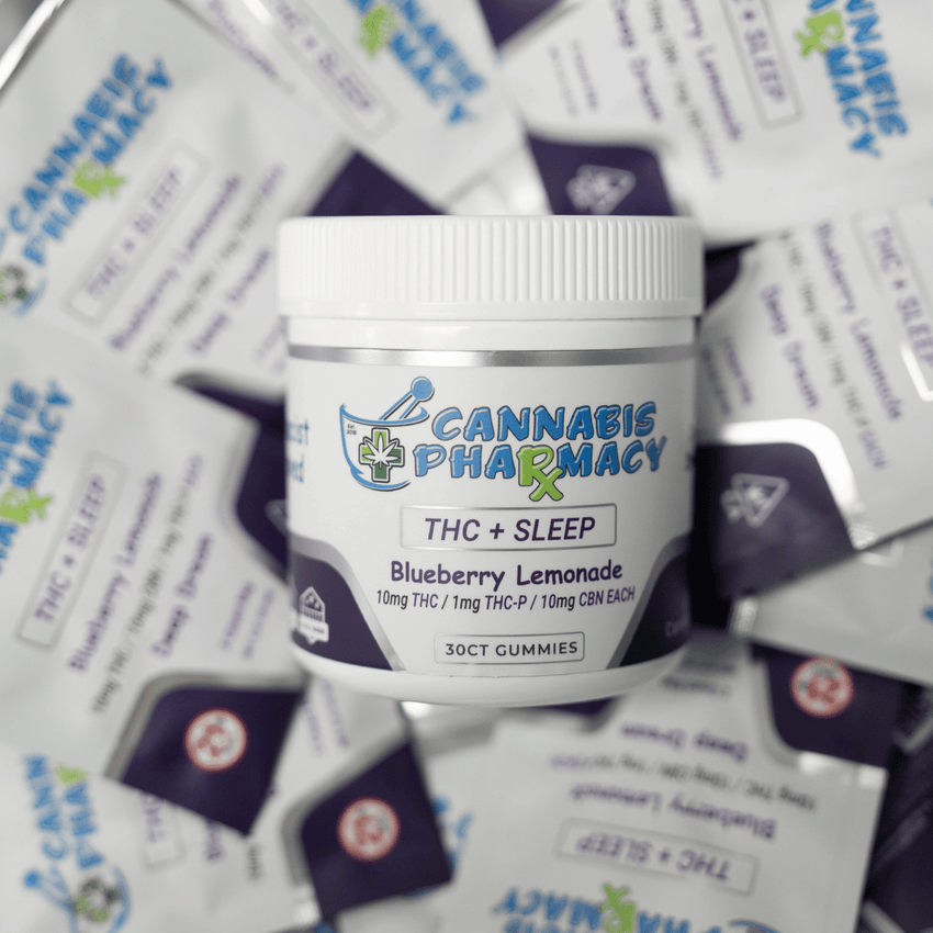 Cannabis Pharmacy | Deep Dream Sleep Gummies | 10mg CBN +10mg D9 +1mg THCP - Blueberry Lemonade - 30ct