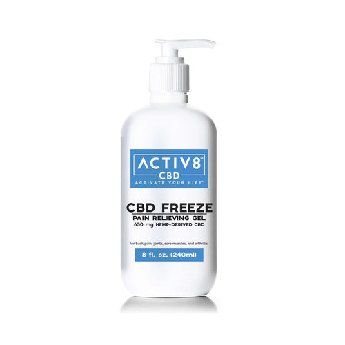 ACTIV8 CBD Freeze Pain Relieving Gel: 250mg & 650mg CBD