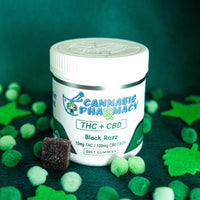 Cannabis Pharmacy THC Blend CBD Gummies | 50mg CBD + 10mg Delta 9 THC - Assorted Flavors - 30ct